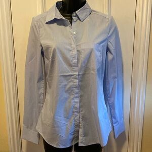 H&M Blue and White striped Blouse Size 2